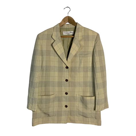 christian dior checkered rain jacket|Christian Dior jacket prices.